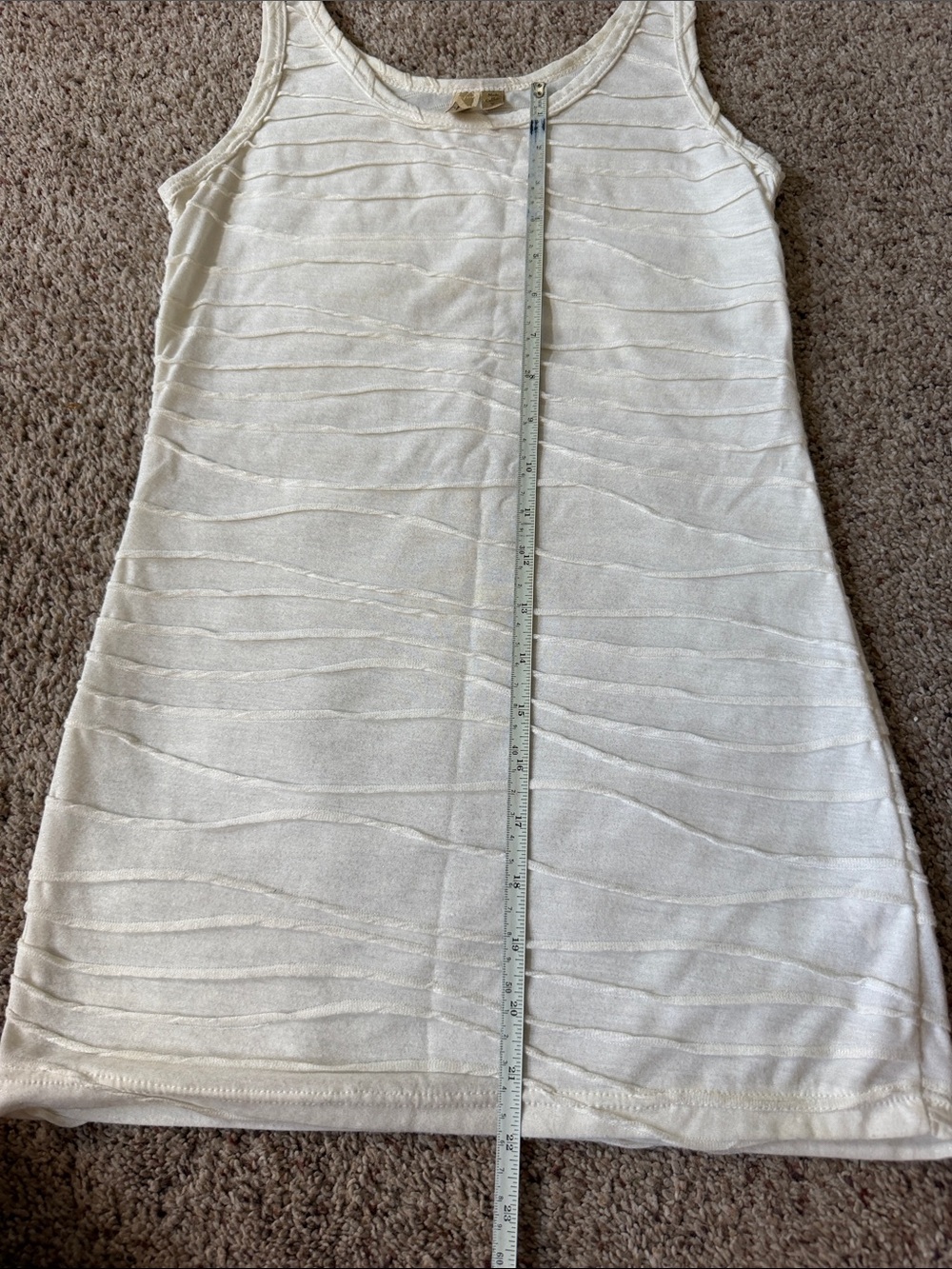 BKE Cream Ribbed Tank Top - Picture 4 of 8